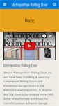 Mobile Screenshot of metropolitanrollingdoor.com